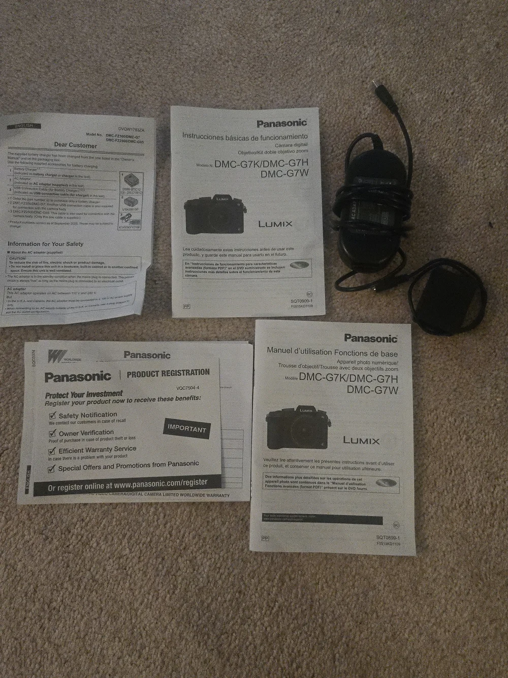 Panasonic Lumix Black Mirrorless Camera with Lenses